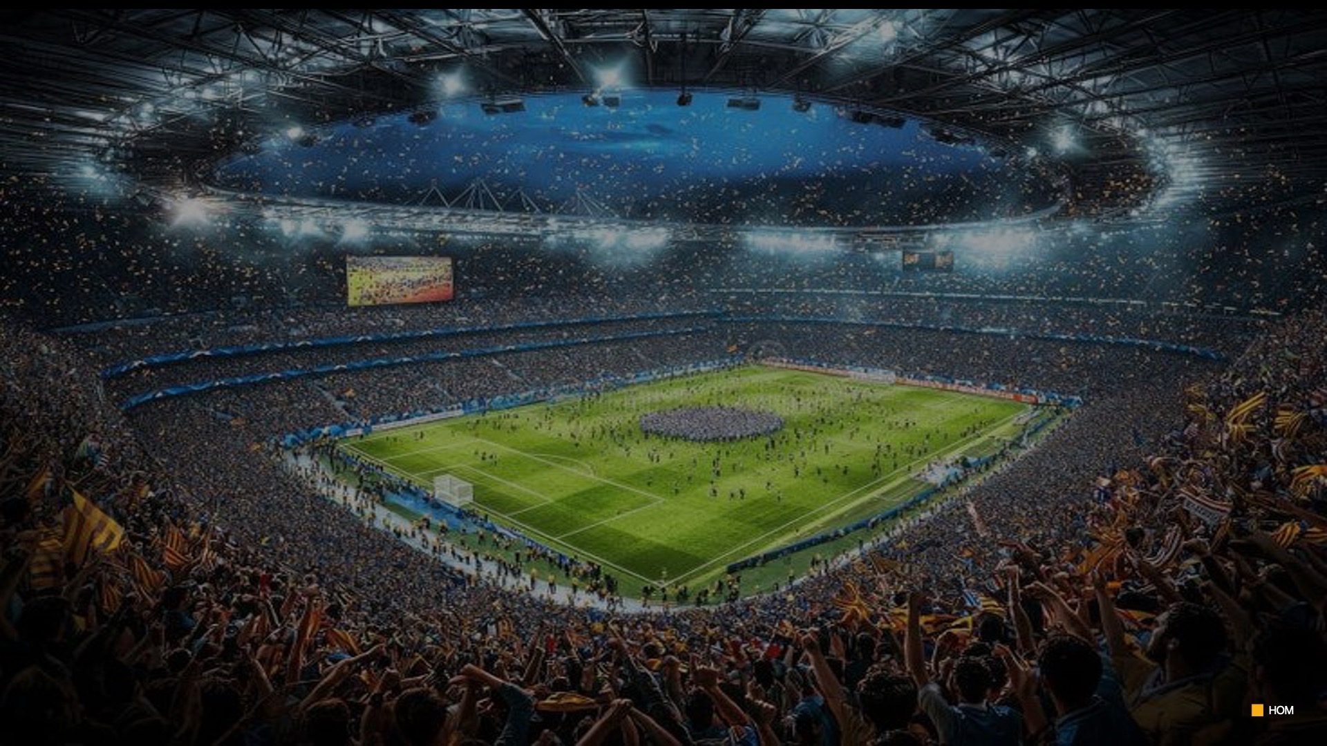 Estadio lotado em grande evento